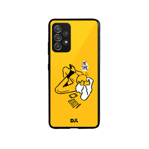 

DailyObjects Me Time Glass Case Cover For Samsung Galaxy A52