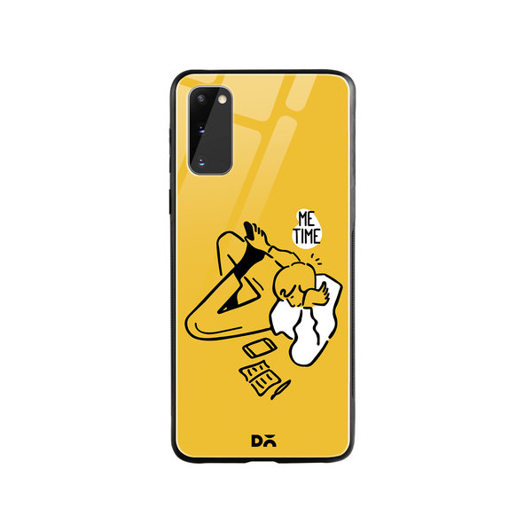 DailyObjects Me Time Glass Case Cover For Samsung Galaxy S20