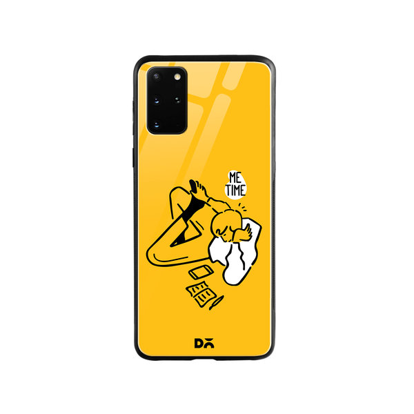 

DailyObjects Me Time Glass Case Cover For Samsung Galaxy S20 Plus