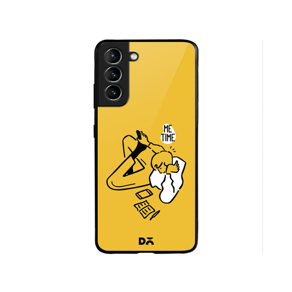 

DailyObjects Me Time Glass Case Cover For Samsung Galaxy S22 Plus