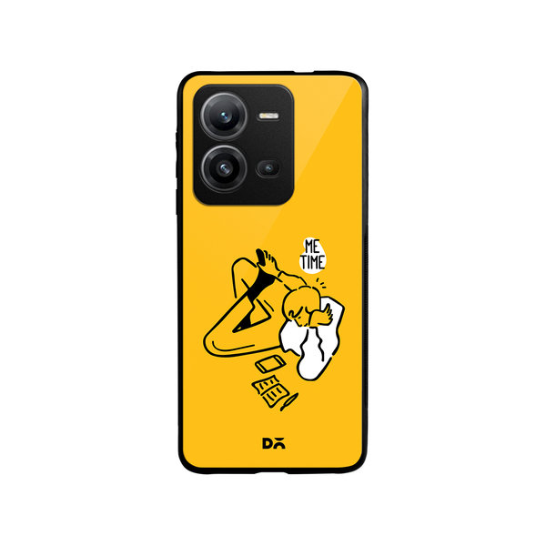 

DailyObjects Me Time Glass Case Cover For Vivo V25