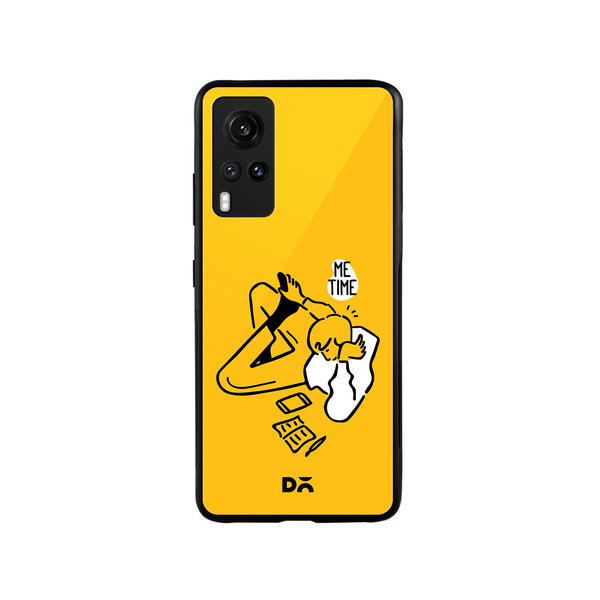 

DailyObjects Me Time Glass Case Cover For Vivo X60