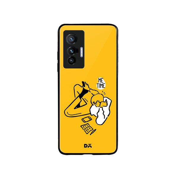 

DailyObjects Me Time Glass Case Cover For Vivo X70