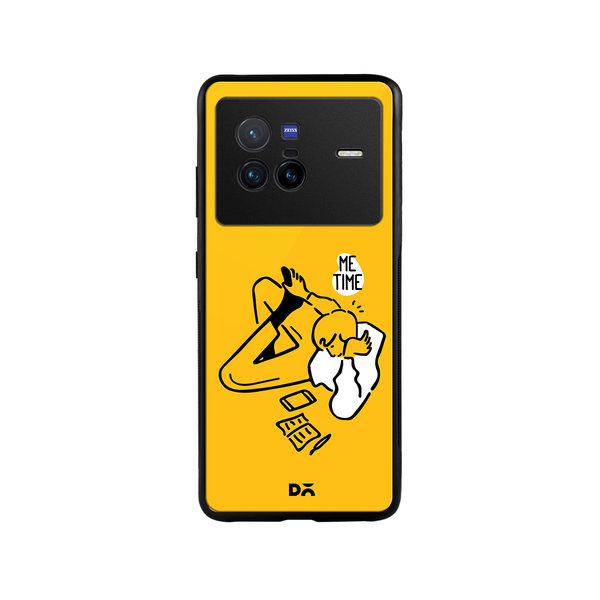 

DailyObjects Me Time Glass Case Cover For Vivo X80