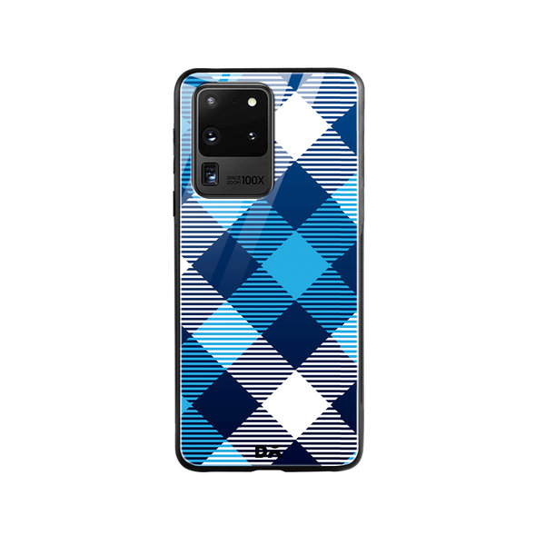 

DailyObjects Medium Static Nightfall Checks Glass Case Cover For Samsung Galaxy S20 Ultra
