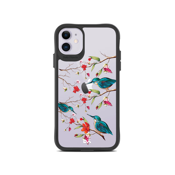 

DailyObjects Melody Birds Black Hybrid Clear Case Cover For iPhone 11