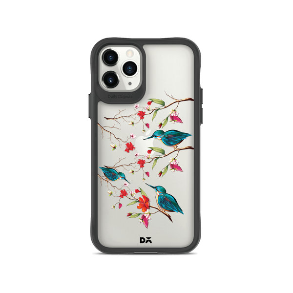 

DailyObjects Melody Birds Black Hybrid Clear Case Cover For iPhone 11 Pro