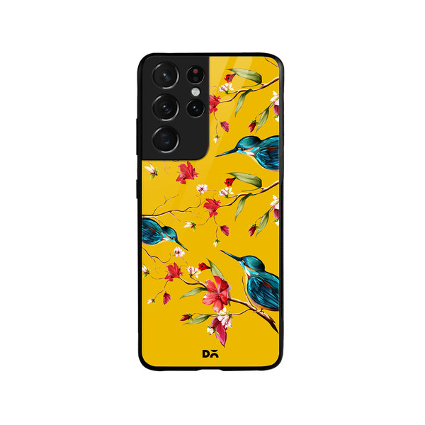 

DailyObjects Melody Birds Glass Case Cover For Samsung Galaxy S21 Ultra