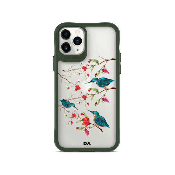 

DailyObjects Melody Birds Green Hybrid Clear Case Cover For iPhone 11 Pro Max