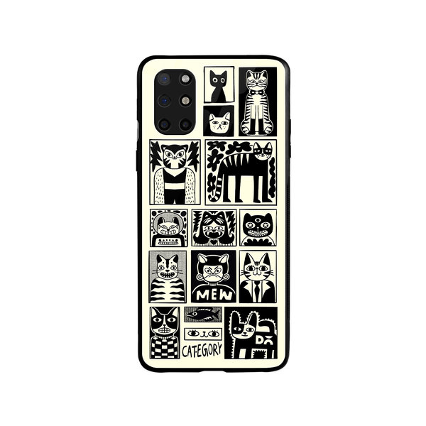 

DailyObjects Mew Men Glass Case Cover For OnePlus 8T