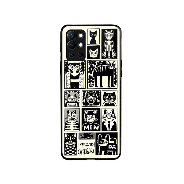 

DailyObjects Mew Men Glass Case Cover For OnePlus 9R