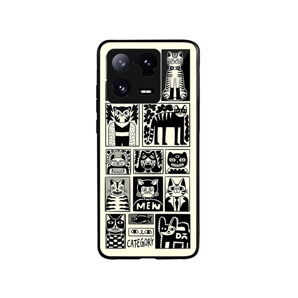 

DailyObjects Mew Men Glass Case Cover For Xiaomi 13 Pro