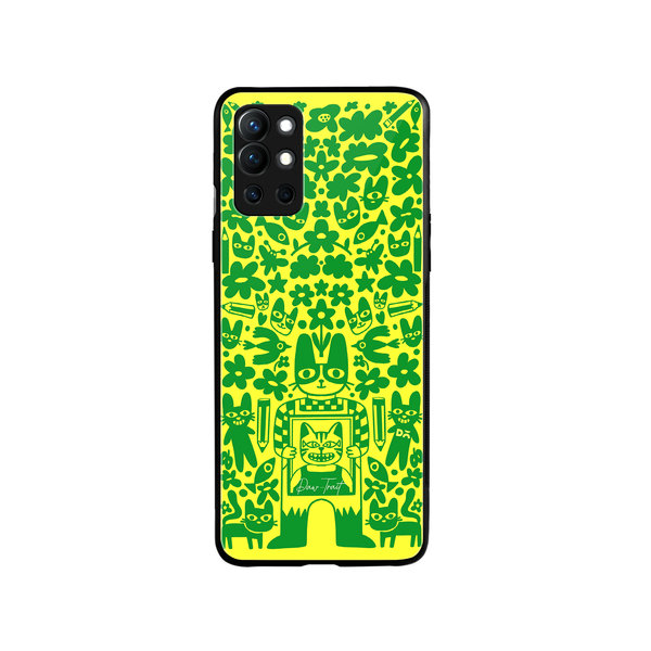 

DailyObjects Mew Sketch Glass Case Cover For OnePlus 9R