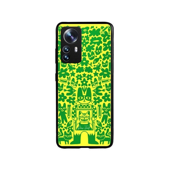 

DailyObjects Mew Sketch Glass Case Cover For Xiaomi 12 Pro
