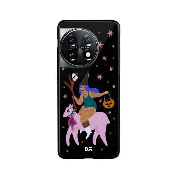 

DailyObjects Midnight Frolic Glass Case Cover For OnePlus 11 5G
