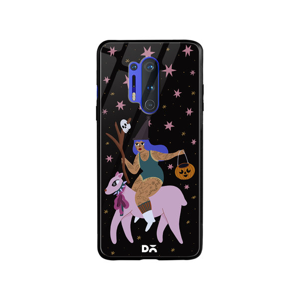 

DailyObjects Midnight Frolic Glass Case Cover For OnePlus 8 Pro