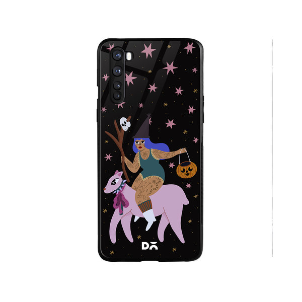 

DailyObjects Midnight Frolic Glass Case Cover For OnePlus Nord