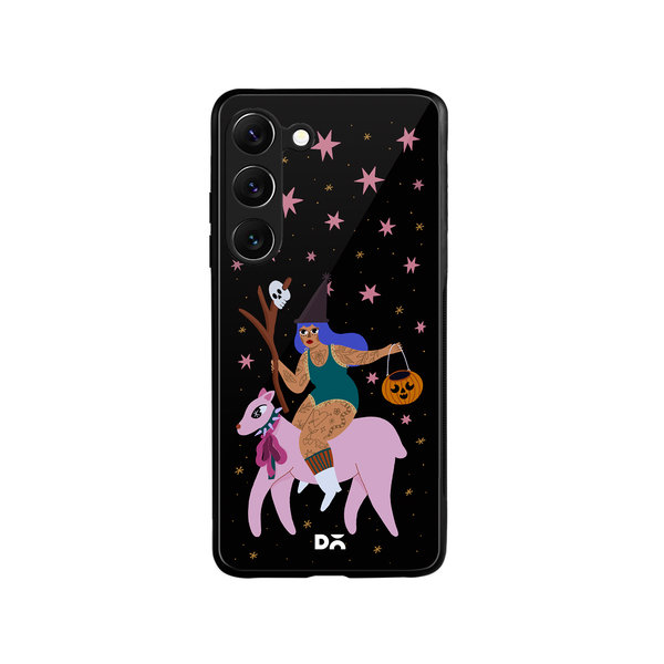 

DailyObjects Midnight Frolic Glass Case Cover For Samsung Galaxy S23 Plus