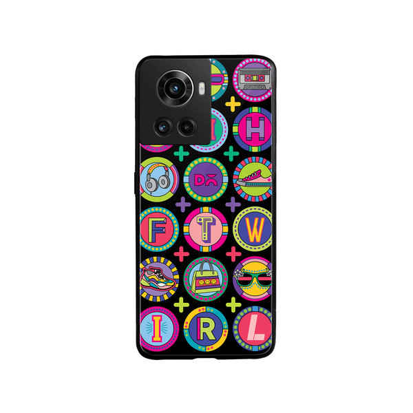 

DailyObjects Millennial Lingo Glass Case Cover For OnePlus 10R