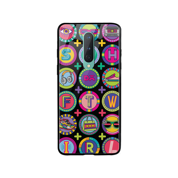 

DailyObjects Millennial Lingo Glass Case Cover For OnePlus 8