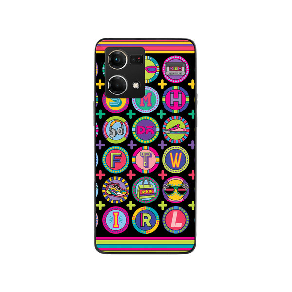 

DailyObjects Millennial Lingo Glass Case Cover For Oppo Reno 7
