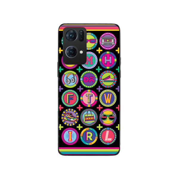 

DailyObjects Millennial Lingo Glass Case Cover For Oppo Reno 7 Pro