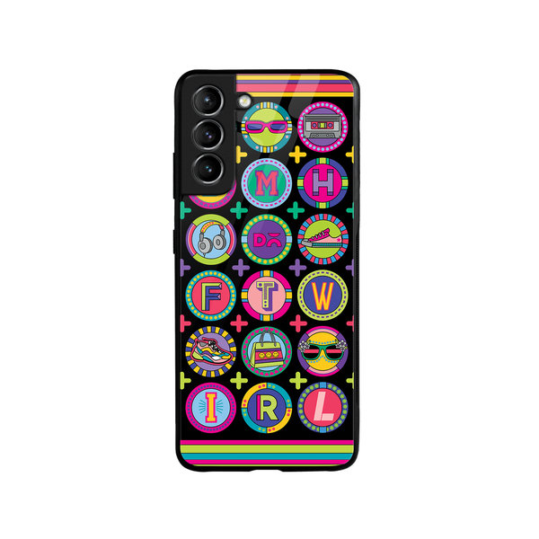 

DailyObjects Millennial Lingo Glass Case Cover For Samsung Galaxy S21