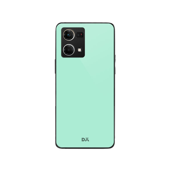 

DailyObjects Mint Glass Case Cover For Oppo Reno 7