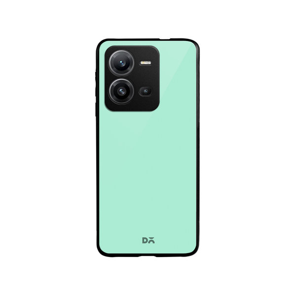 

DailyObjects Mint Glass Case Cover For Vivo V25