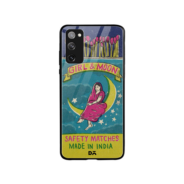 

DailyObjects Moon Girl Matchbox Glass Case Cover For Samsung Galaxy S20 FE