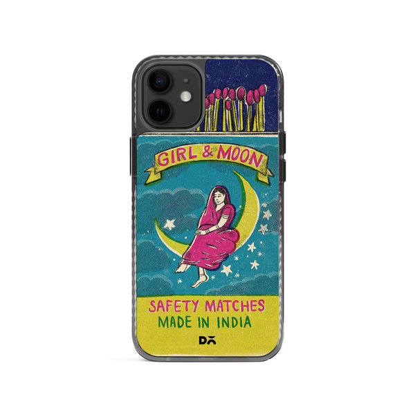 

DailyObjects Moon Girl Matchbox Stride 2.0 Case Cover For iPhone 12