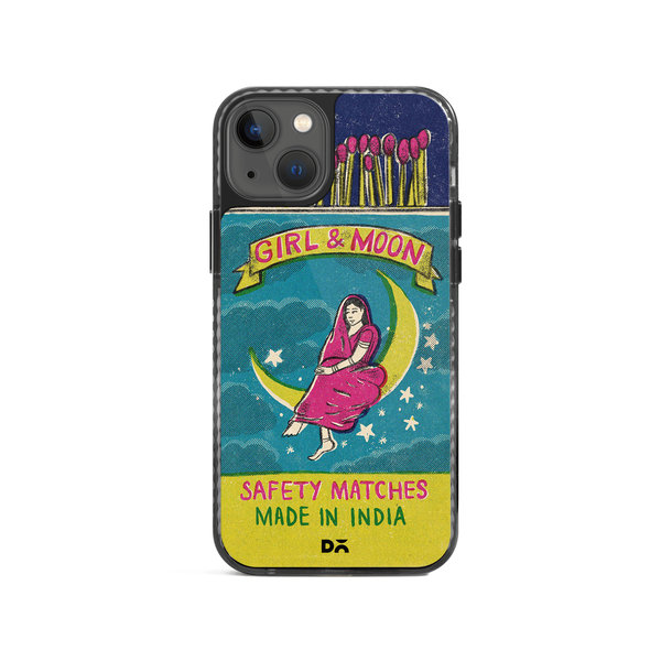 

DailyObjects Moon Girl Matchbox Stride 2.0 Case Cover For iPhone 13 Mini