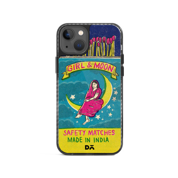 

DailyObjects Moon Girl Matchbox Stride 2.0 Case Cover For iPhone 15 Plus