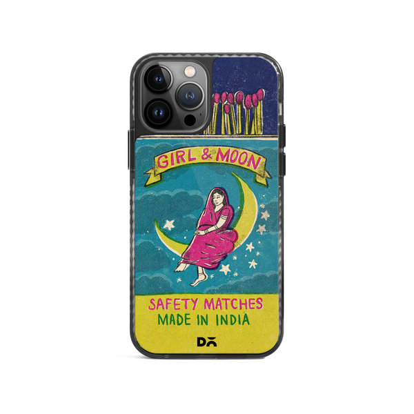 

DailyObjects Moon Girl Matchbox Stride 2.0 Case Cover For iPhone 15 Pro