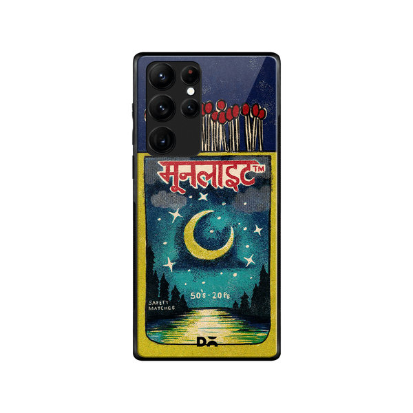 

DailyObjects Moonlight Matchbox Glass Case Cover For Samsung Galaxy S22 Ultra