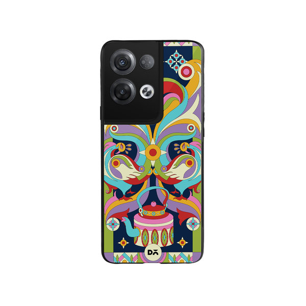 

DailyObjects Mor Mela Glass Case Cover For Oppo Reno 8