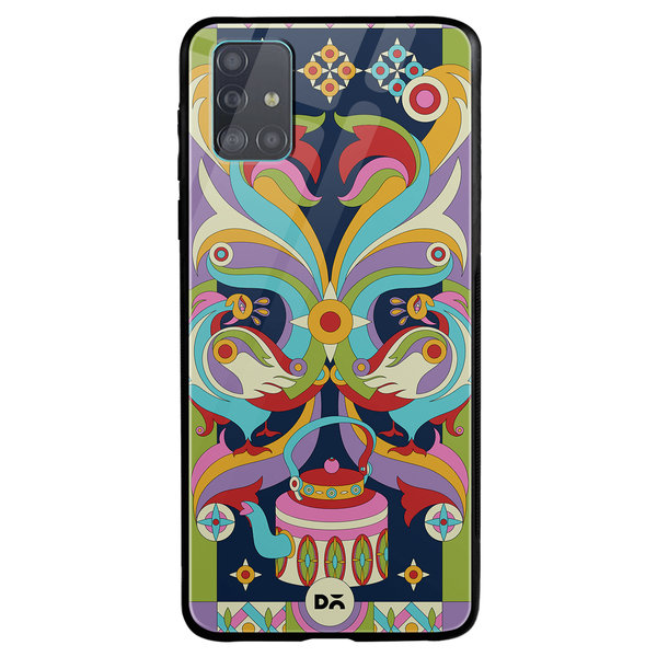 

DailyObjects Mor Mela Glass Case Cover For Samsung Galaxy A51