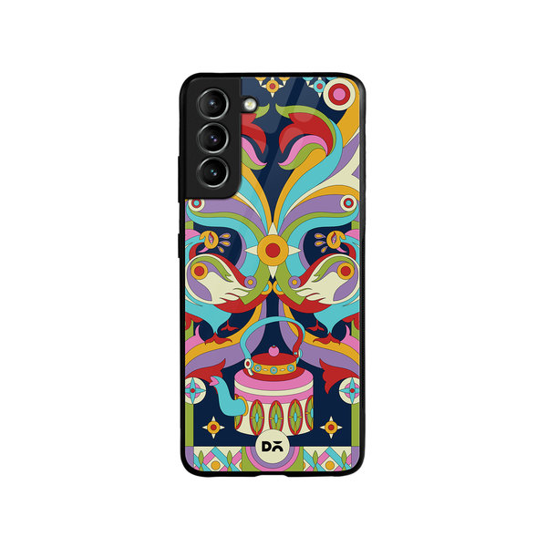 

DailyObjects Mor Mela Glass Case Cover For Samsung Galaxy S21 FE