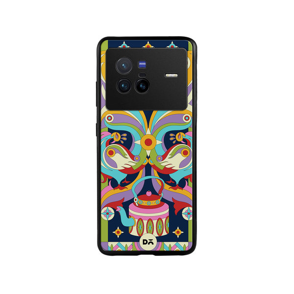 

DailyObjects Mor Mela Glass Case Cover For Vivo X80