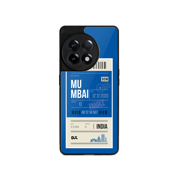 

DailyObjects Mumbai City Tag Glass Case Cover For OnePlus 11R