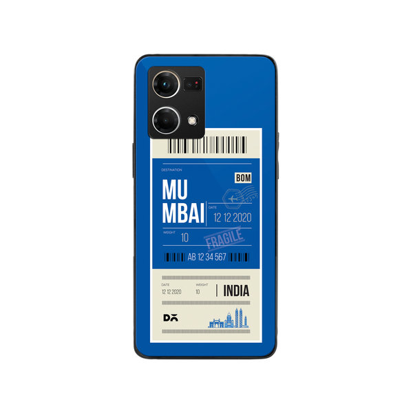 

DailyObjects Mumbai City Tag Glass Case Cover For Oppo F21 Pro