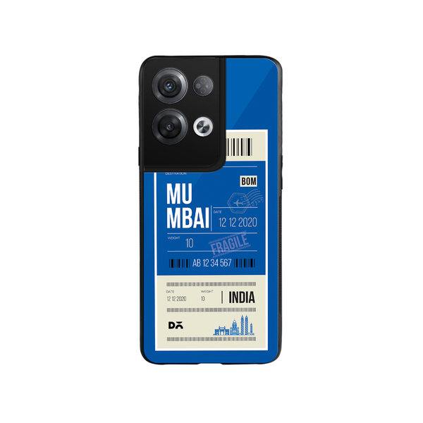 

DailyObjects Mumbai City Tag Glass Case Cover For Oppo Reno 8 Pro Plus