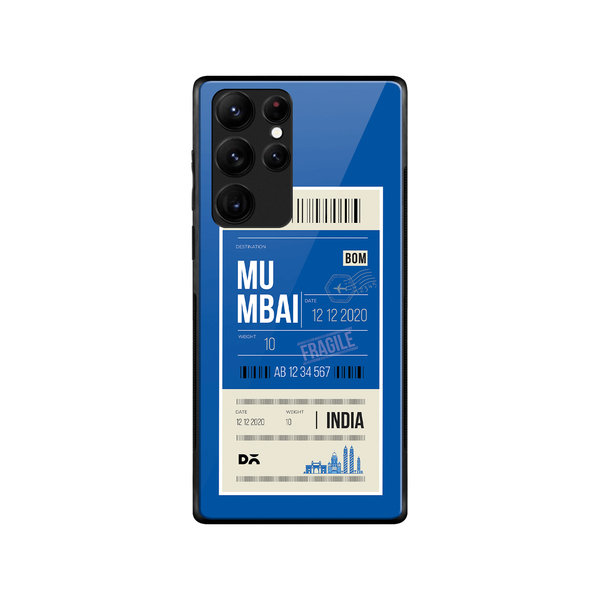

DailyObjects Mumbai City Tag Glass Case Cover For Samsung Galaxy S22 Ultra