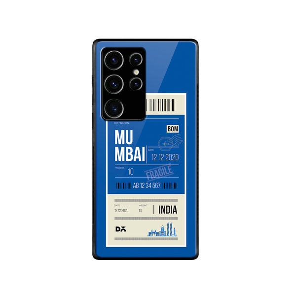 

DailyObjects Mumbai City Tag Glass Case Cover For Samsung Galaxy S23 Ultra