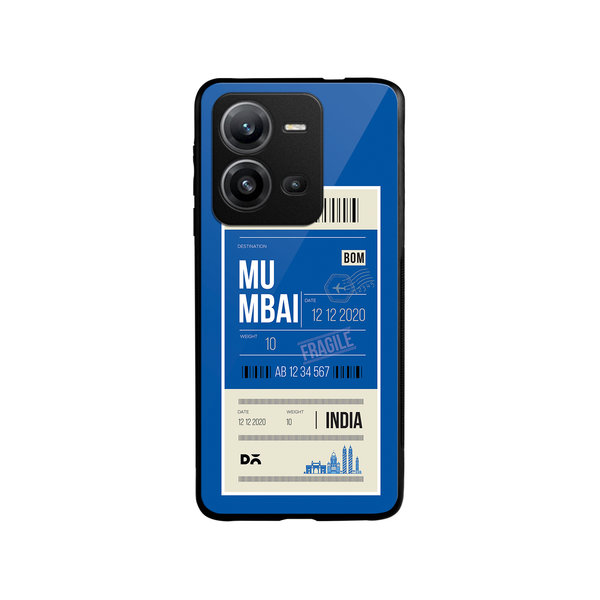 

DailyObjects Mumbai City Tag Glass Case Cover For Vivo V25