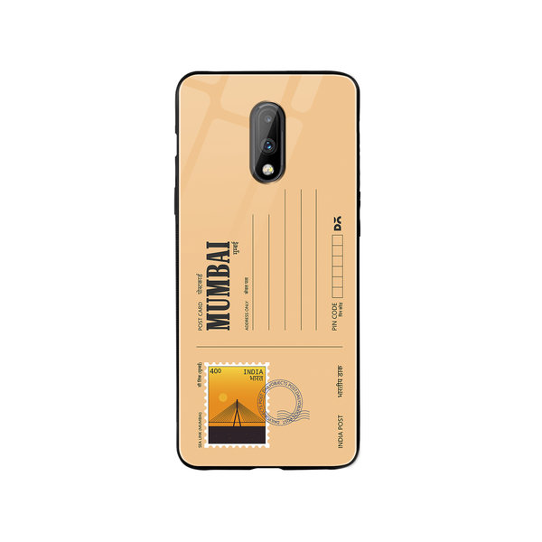 

DailyObjects Mumbai Sea Link Postcard Glass Case Cover For OnePlus 7