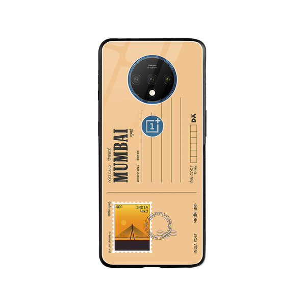 

DailyObjects Mumbai Sea Link Postcard Glass Case Cover For OnePlus 7T