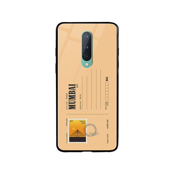 

DailyObjects Mumbai Sea Link Postcard Glass Case Cover For OnePlus 8