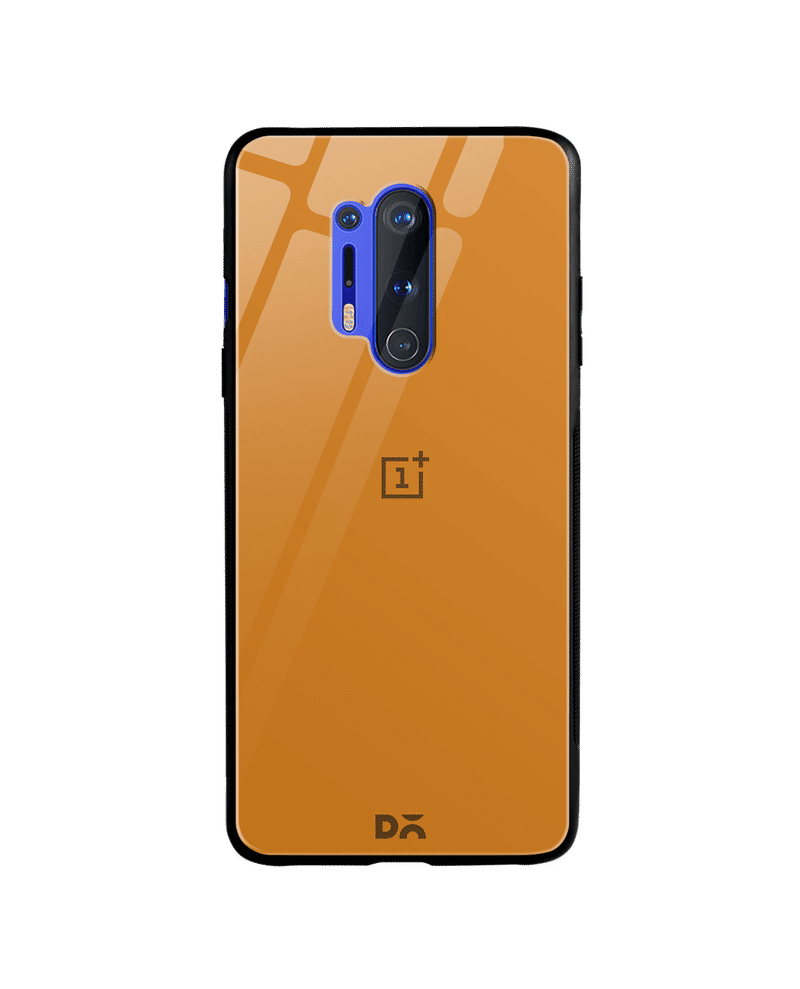 Mustard Yellow Glass Case Cover For OnePlus 8 Pro