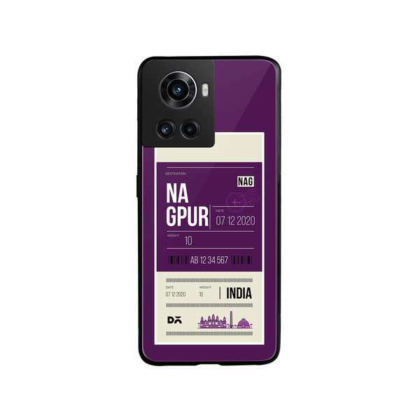 

DailyObjects Nagpur City Tag Glass Case Cover For OnePlus 10R